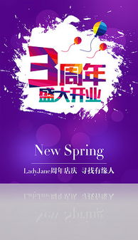 PSD格式三周年廣告設計模板市場調查與創意素材分析